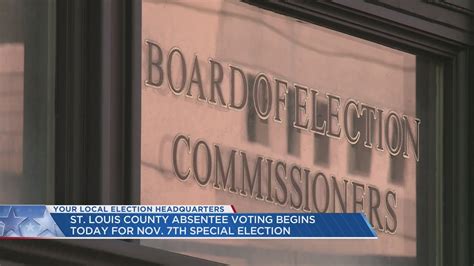 Absentee voting begins in today in St. Louis County for special Nov. 7 election